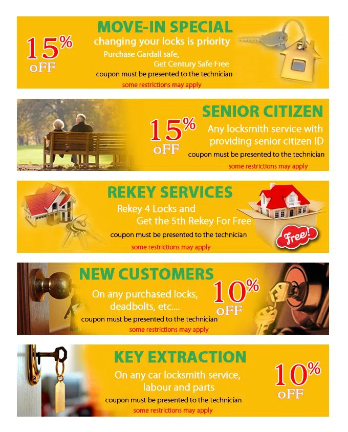 Gold Locksmith Store Levittown, PA 215-337-3200 - coupon21-set-five